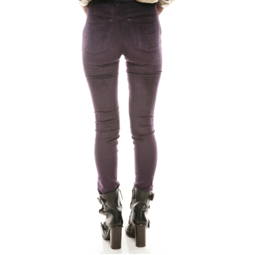 Free People brown velvet skinny high waisted pants - Picture 2 of 14